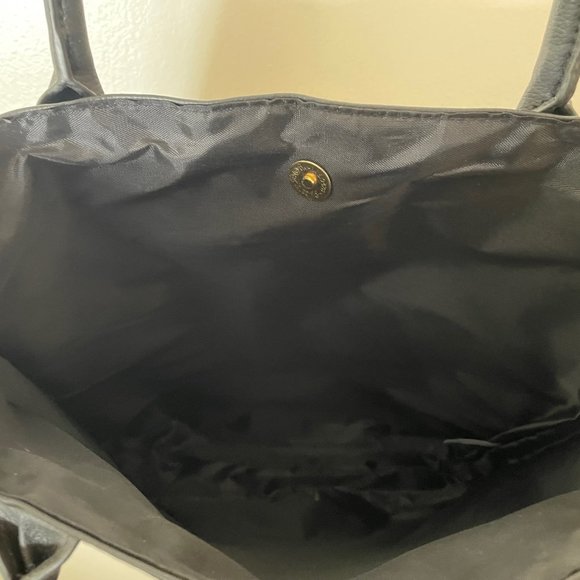 Signature Club A Black and Gold Tote/Shoulder Bag/Lace Effect - Picture 9 of 10